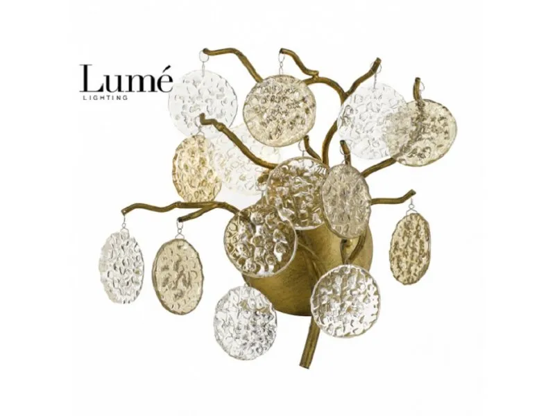 166 ZIDNA LAMPA 1*G9 BRONZA