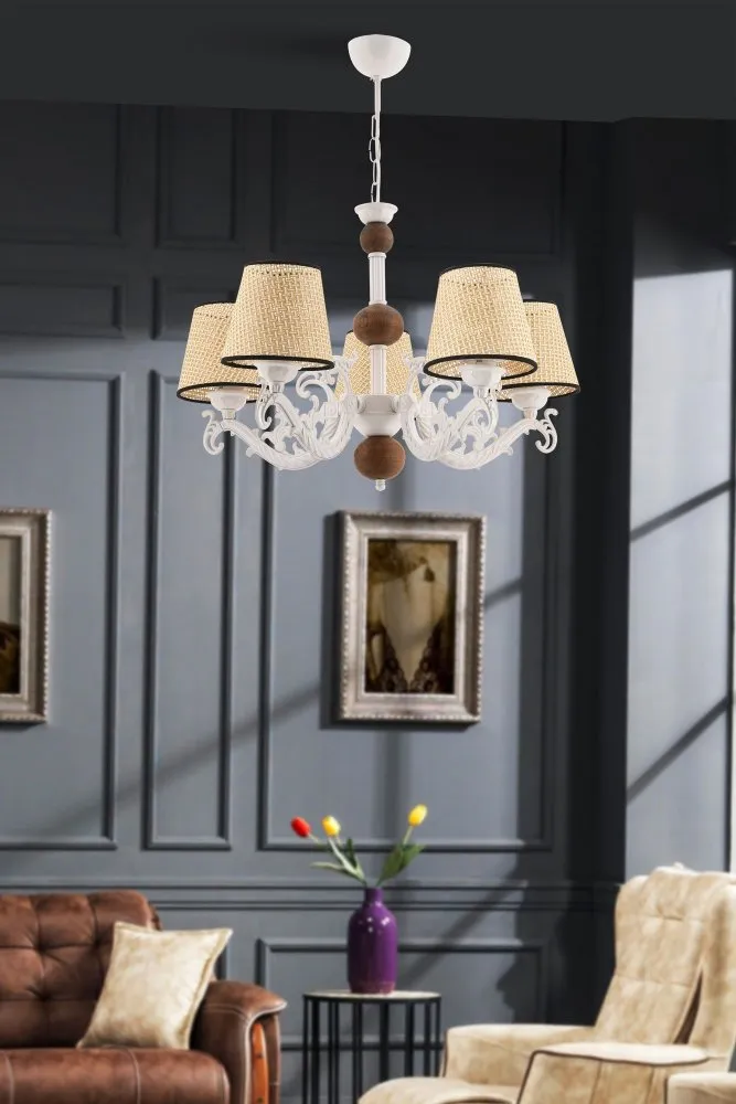 Luster Fiona Coral Wood White Cream