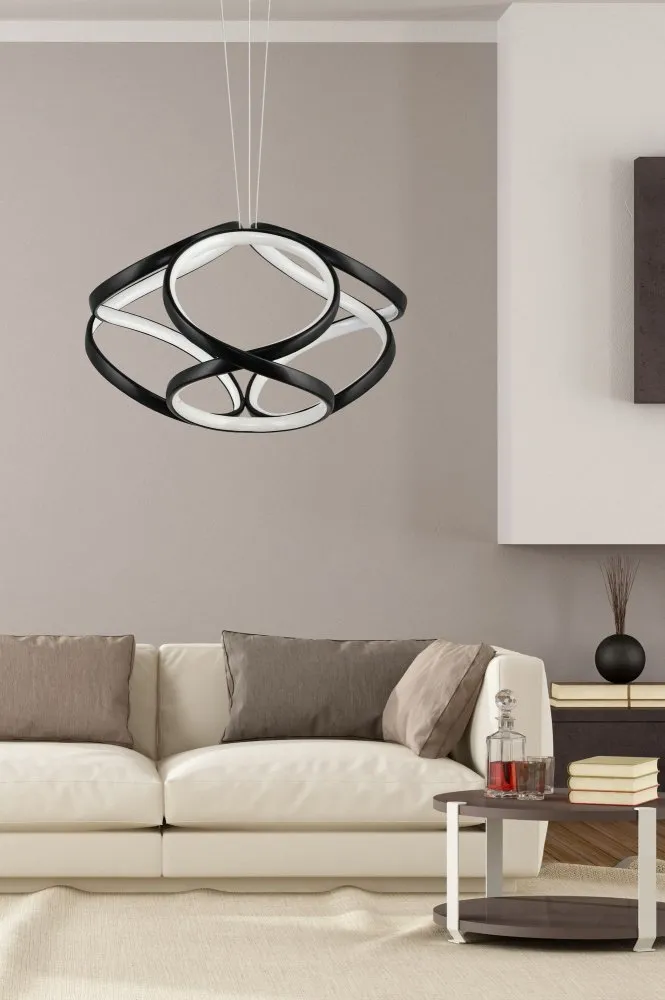 Luster Yin Yang Black White Light