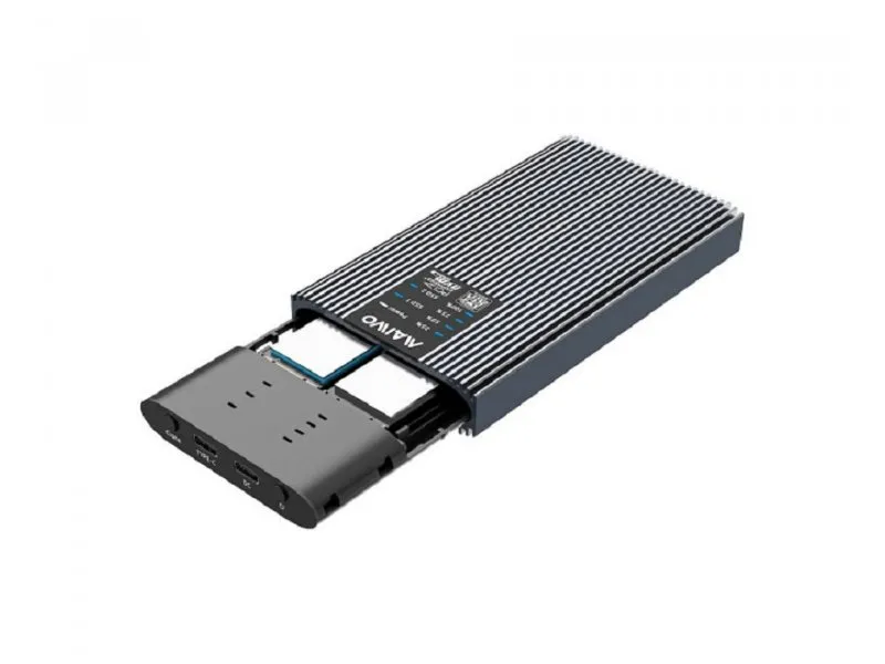 K2022CL Externo dual klon Kućište USB-C na 2 x M.2 NVMe/SATA SSD