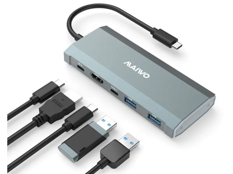 USB 3.2 Gen2 x 1 Tip-C 6 u 1 SATA &PCIe NvMe M.2 Kućište sa HDMI/PD/USB , KH1001