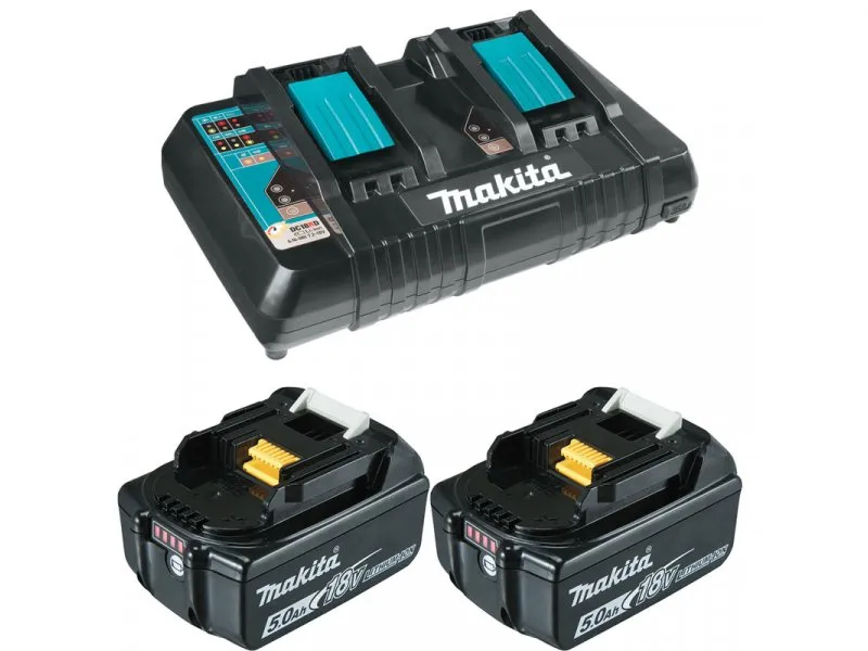 SET 10 BL1850B 2 x 5Ah + DC18RD brzi dupli punjac 18 V