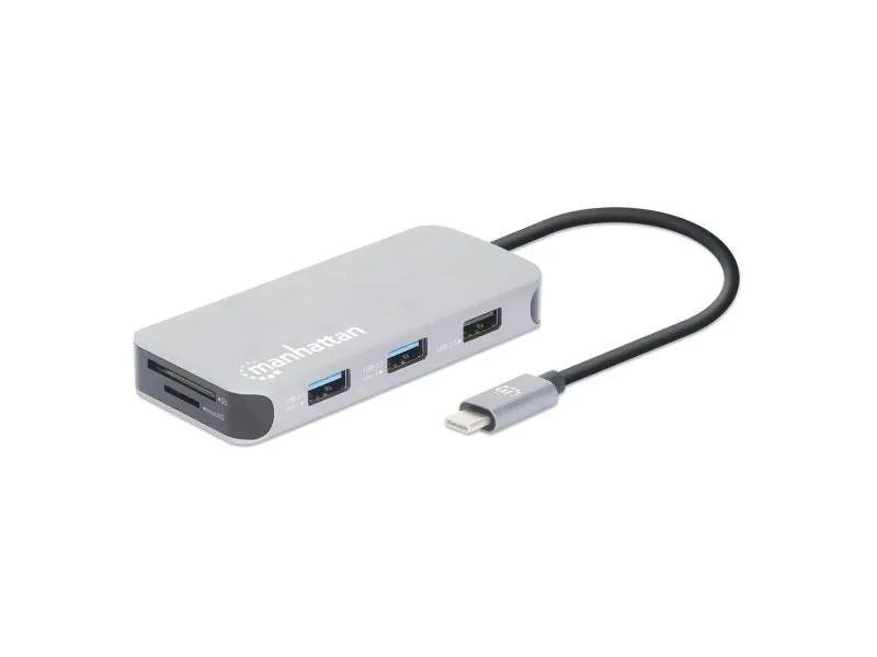 Docking station 8u1 USB-C - HDMI/3xUSB/CR/LAN/PD 100W (130615)