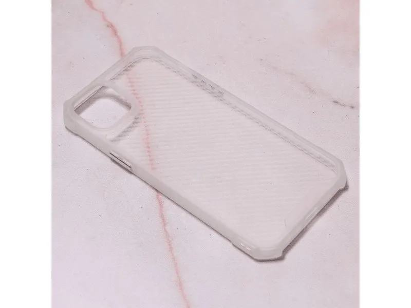 Maska Carbon Crystal za iPhone 14 Plus 6.7 bela