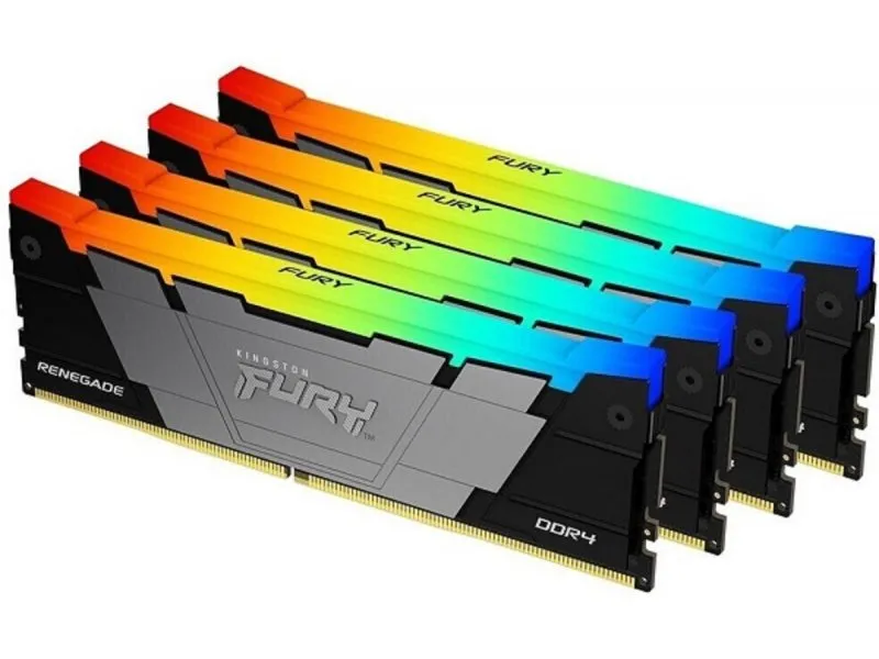 DIMM DDR4 128GB 4x32GB 3600MHz KF436C18RB2AK4/128 FURY Renegade RGB