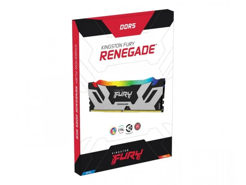 DIMM DDR5 16GB 7600MT/s KF576C38RSA-16 FURY Renegade Silver RGB XMP