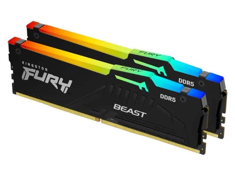 DIMM DDR5 32GB 2x16GB kit 6.000MT/s FURY Beast Black RGB EXPO KF560C36BBE2AK2-32