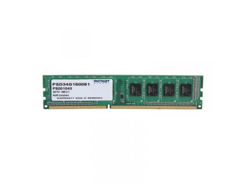 Memorija DDR3 4GB 1600MHz Signature PSD34G160081