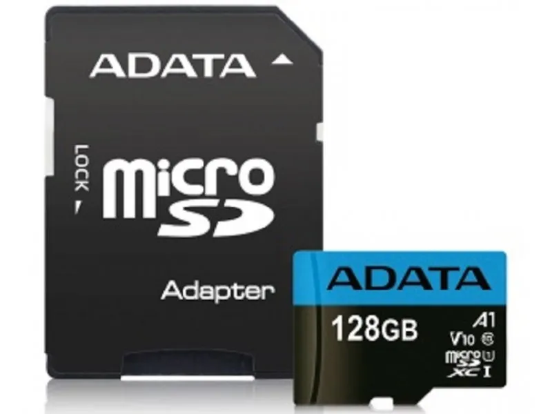 UHS-I MicroSDXC 128GB class 10 + adapter AUSDX128GUICL10A1-RA1