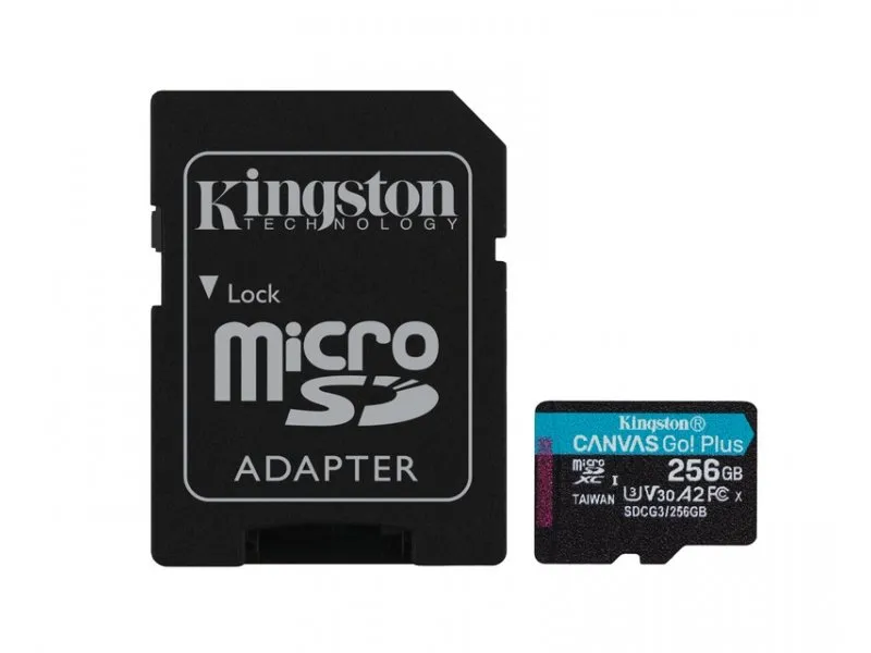 U3 V30 microSDXC 256GB Canvas Go Plus 170R A2 + adapter SDCG3/256GB