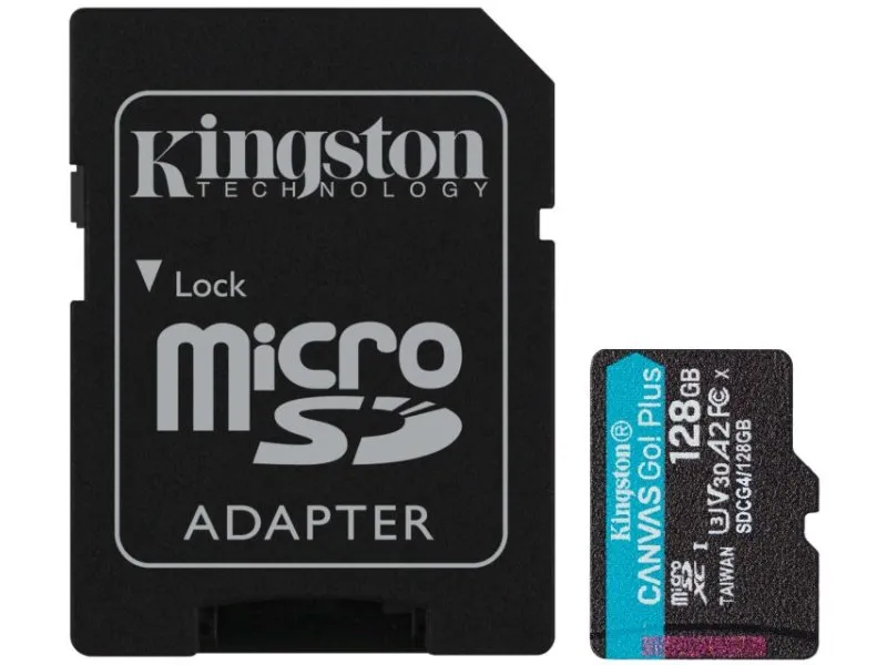 Memorijska kartica U3 V30 microSDXC 128GB Canvas Go Plus 200MB/s A2 + adapter SDCG4/128GB