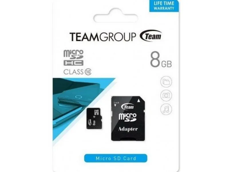 MICRO SDHC 8GB CLASS 10+SD Adapter TUSDH8GCL1003