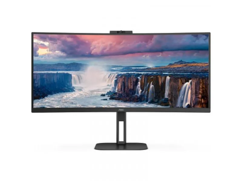 CU34V5CW/BK UltraWide QHD 100Hz USB Type C Webcam Curved