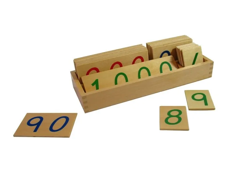Drvene numeričke pločice 1-1000 veće sa kutijom