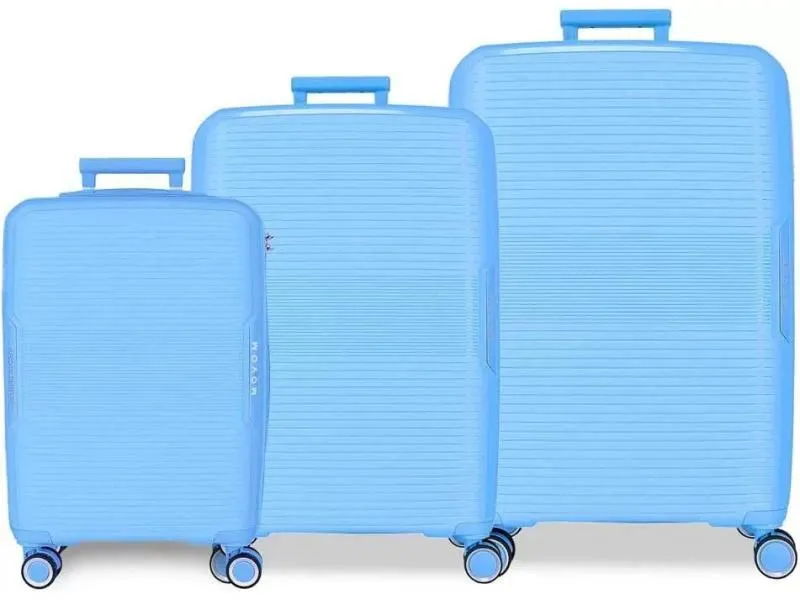 Komplet proširivih kofera od polipropilena 55cm-68cm-78cm Inari sky blue 53294