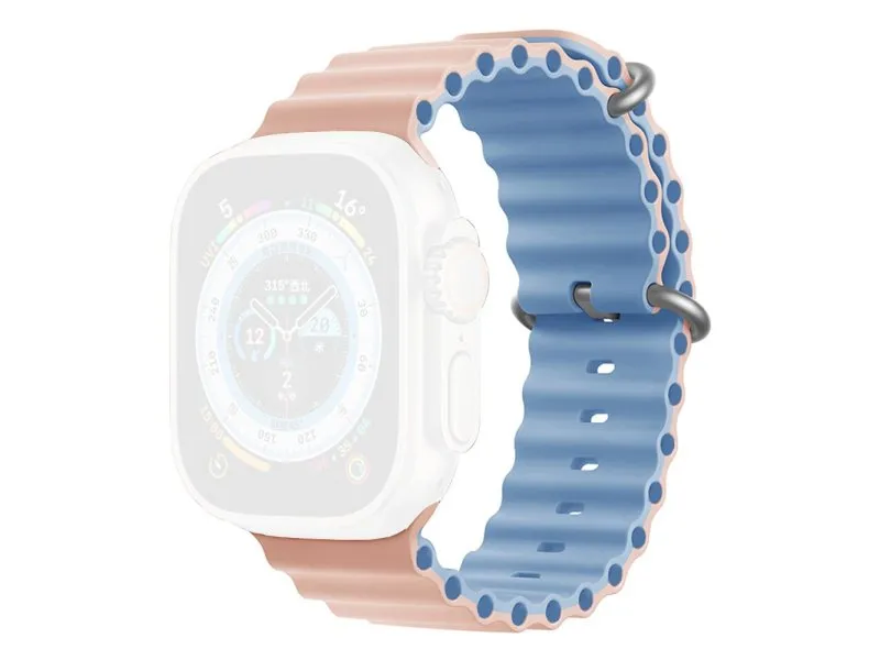 Zamenska narukvica za Moye Kronos 4 pametni sat 44/45/49mm Pink Sand/Blue Fog