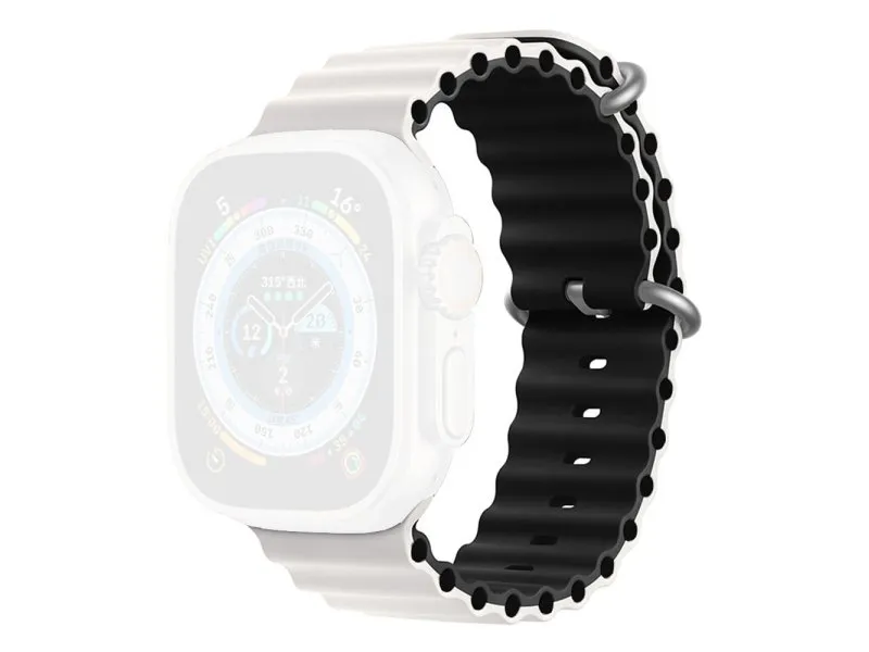Zamenska narukvica za Moye Kronos 4 pametni sat 44/45/49mm White/Black