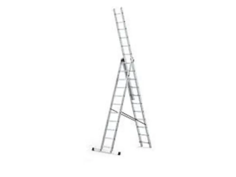 trodelne aluminijumske merdevine 3x9 gazišta 130200109
