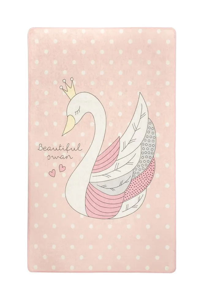 Multicolor tepih sa printom Swan Pink 100 x 160 (876CHL1077)