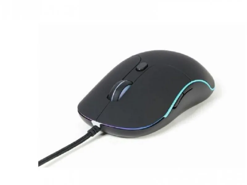 MUS-UL-02 Gembird Opticki mis 800-2400Dpi 6-button black Illuminated 123m (44689)