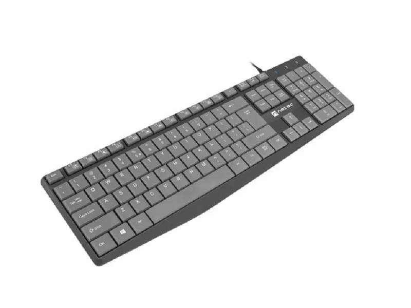 NAUTILUS, Slim Multimedia tastatura, US raspored, USB, crno-siva (NKL-1507)