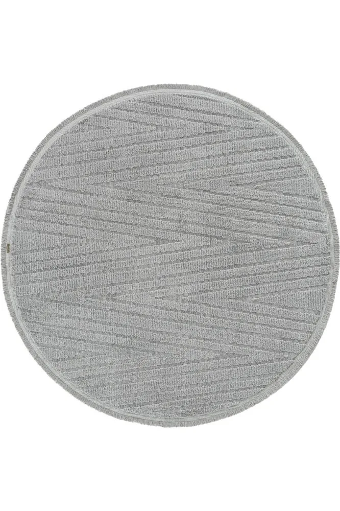 Newyork 3107 Grey okrugli tepih 120 cm (860BLN3819)