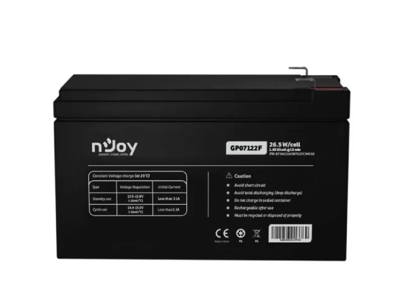 GP07122F baterija za UPS 12V 7Ah BTVACGUOBTG2FCW01B