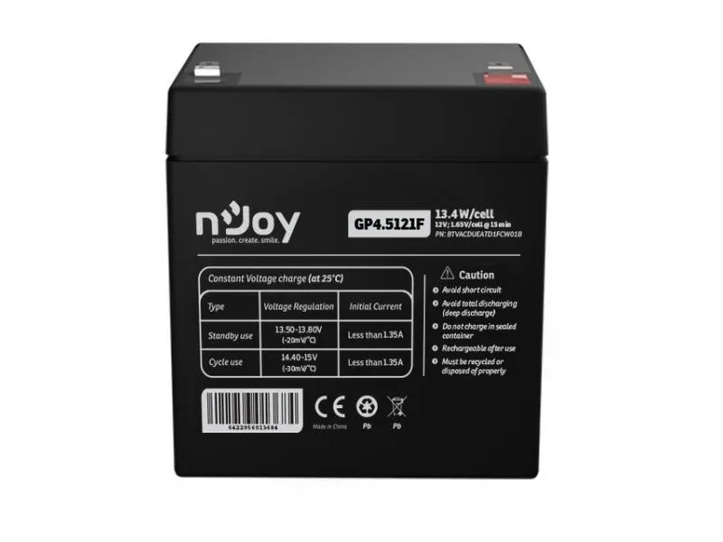 GP4.5121F baterija za UPS 12V 4.5Ah BTVACDUEATD1FCW01B