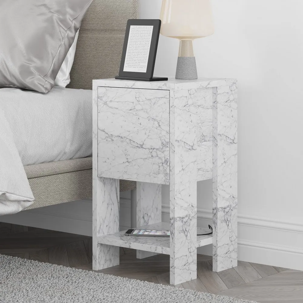 Noćni stočić Ema Carrara Marble