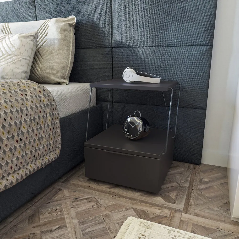 Noćni stočić Tekoba Anthracite