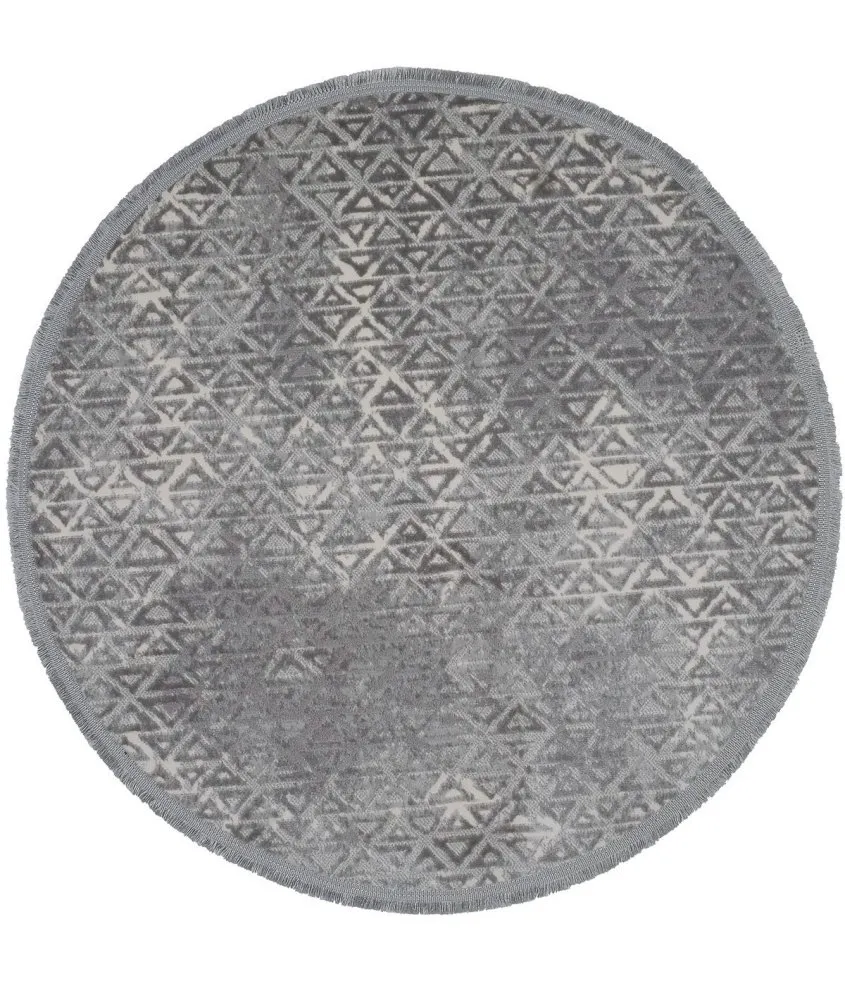 Notta 1108 okrugli sivi tepih 120 cm (614CCL1567)