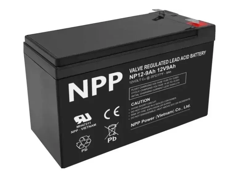 NP12V-9Ah, AGM BATTERY, C20=9AH, T1, 151x65x94x100, 2,5KG, BLACK