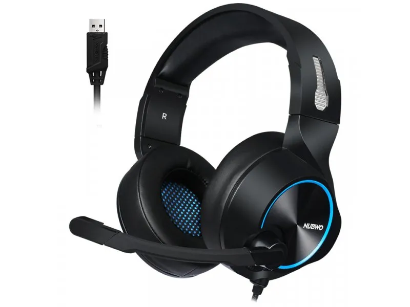 gaming slušalice N11U LED USB crno-plave