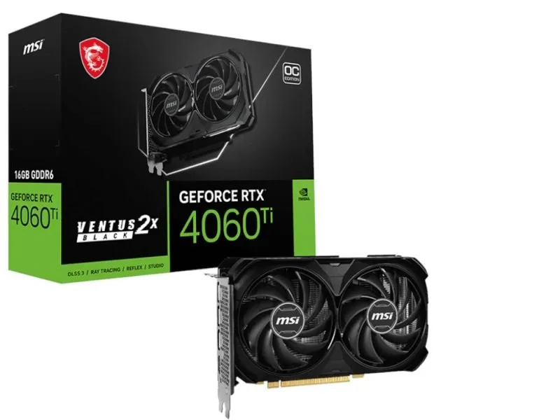 nVidia GeForce RTX 4060 Ti VENTUS 2X BLACK 16G OC