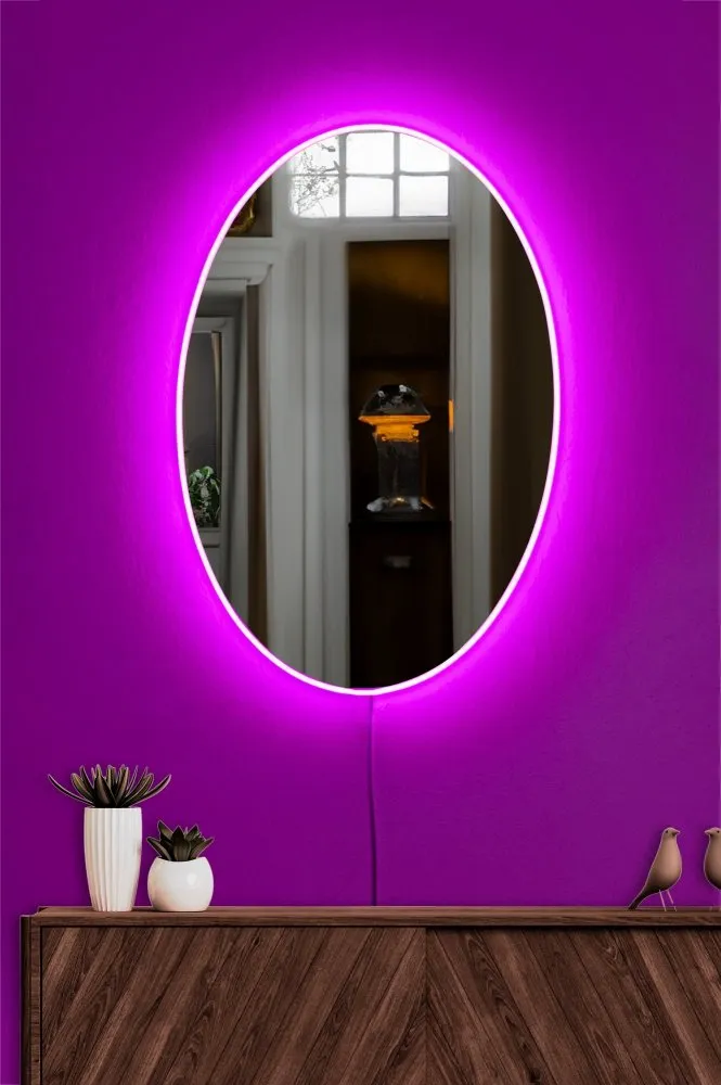 Ogledalo sa LED osvetljenjem Belrosa Pink