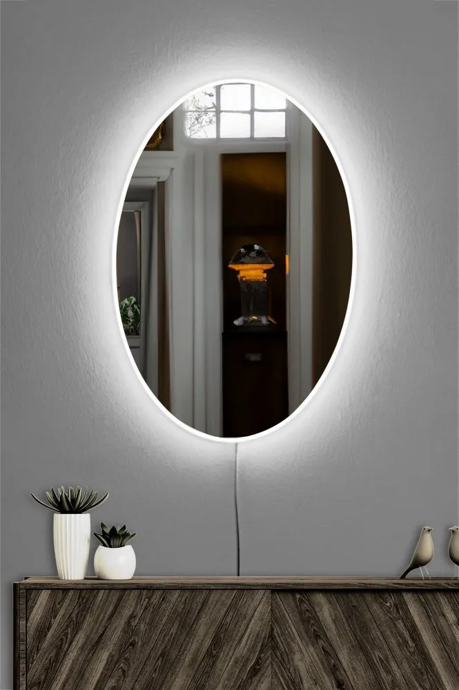 Ogledalo sa LED osvetljenjem Belrosa White