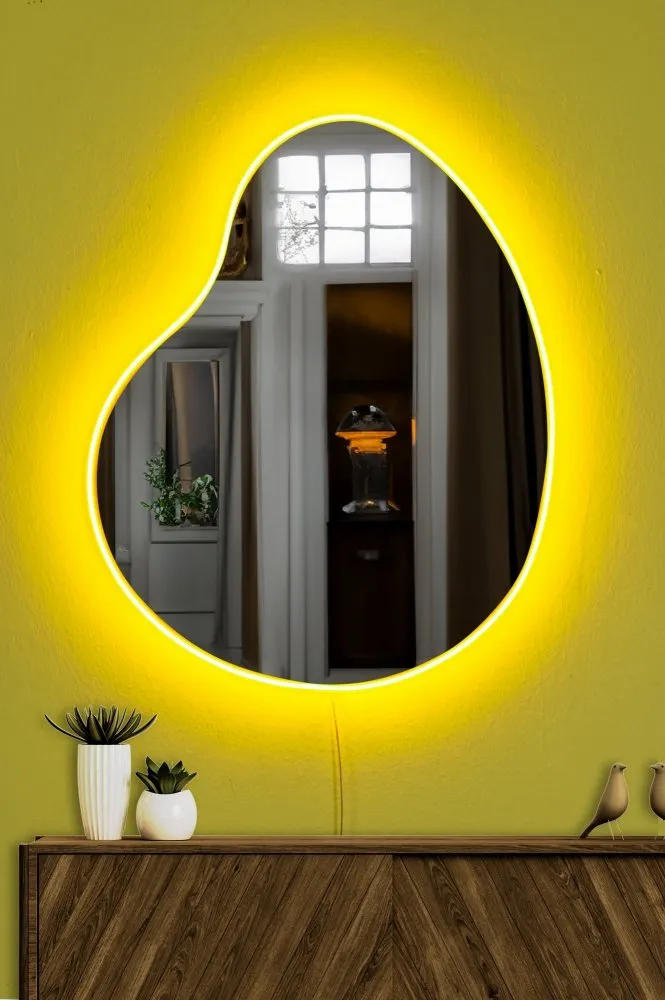 Ogledalo sa LED osvetljenjem Glenia Yellow
