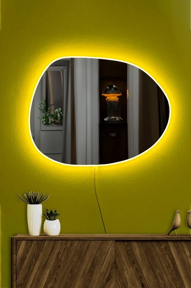 Ogledalo sa LED osvetljenjem Piago Yellow