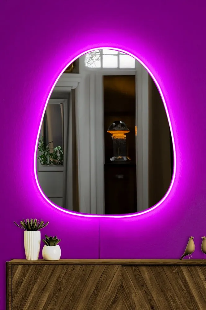Ogledalo sa LED osvetljenjem Quippy Pink