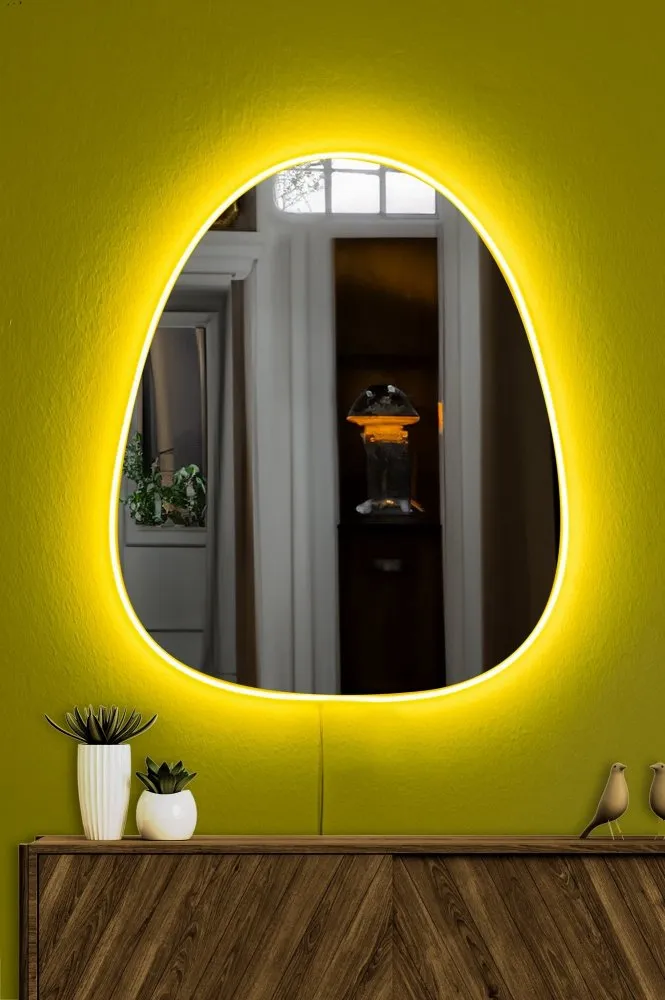 Ogledalo sa LED osvetljenjem Quippy Yellow