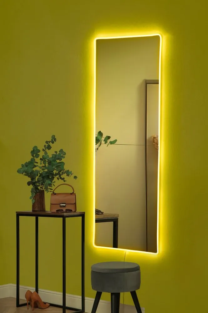 Ogledalo sa LED osvetljenjem Rectangular 40x120 cm Yellow