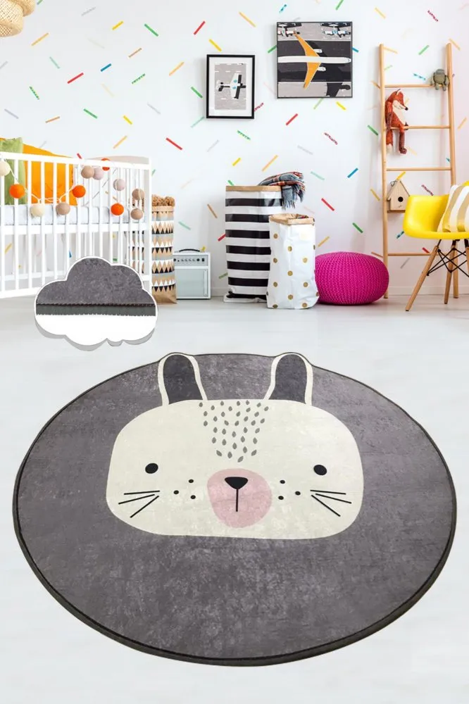 Okrugli multicolor tepih Bunny 140 cm (876CHL1312)