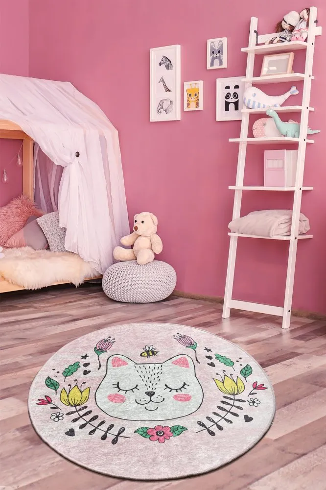 Okrugli multicolor tepih Sophie Pink 140 cm (876CHL1197)