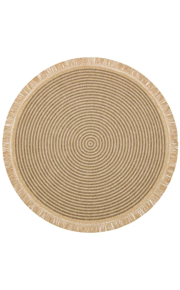 Okrugli tepih 07 braon boje 155 x 155 (271EKH2779)
