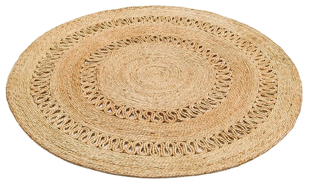 Okrugli tepih bež boje Ca 112 Natural 120 x 120 (272EKH1427)