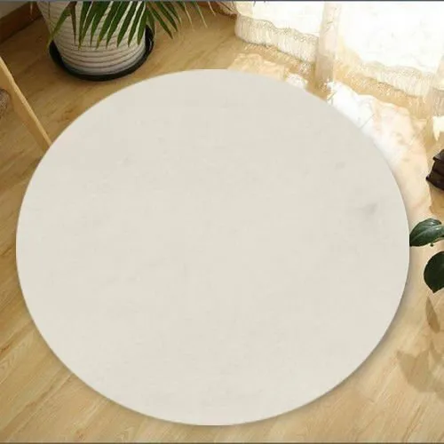 Okrugli tepih Plush White 150 cm (202BLY1355)