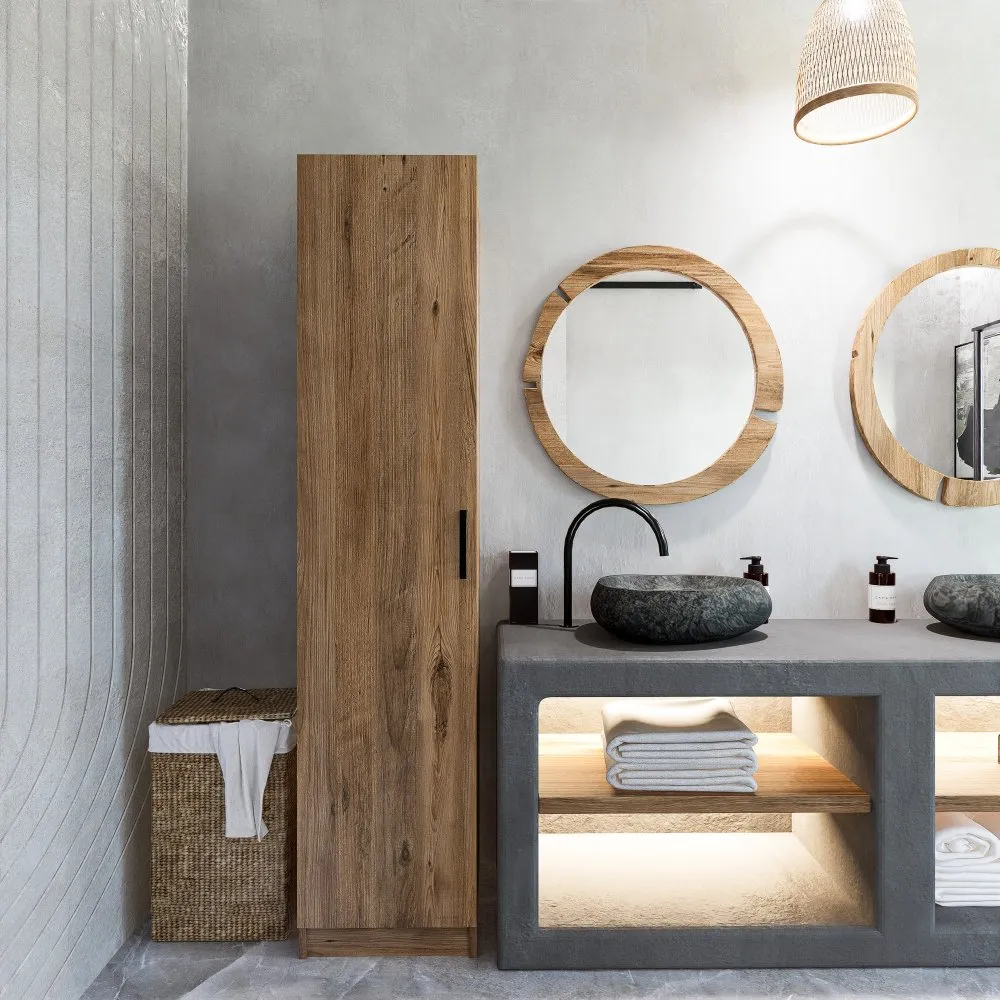 Ormar Yaman 1 Door Walnut