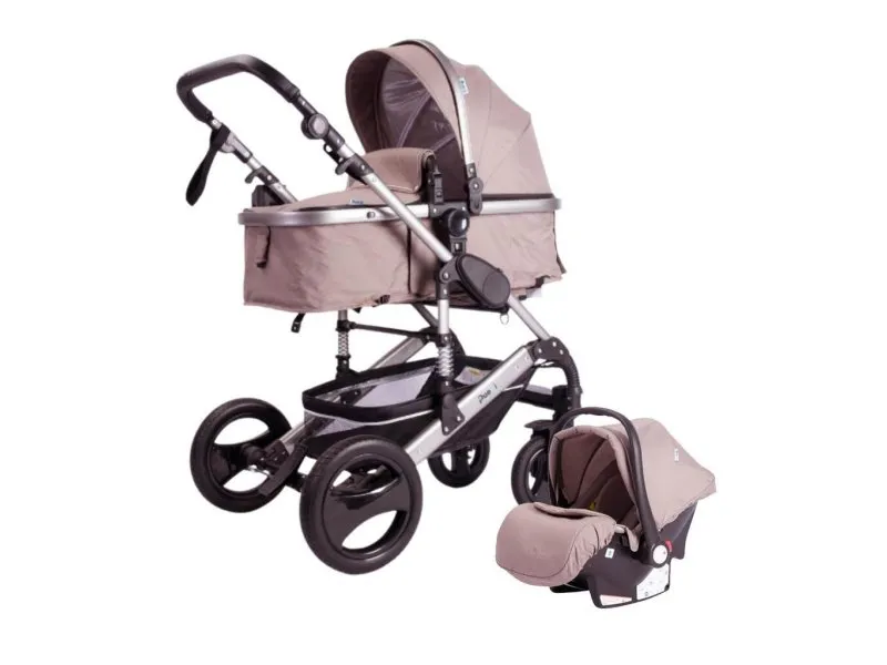 Passeggino kolica za bebe 3 u 1 - Beige
