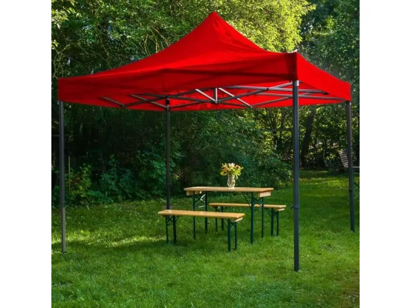 Paviljon crveni sklopivi 3x3m
