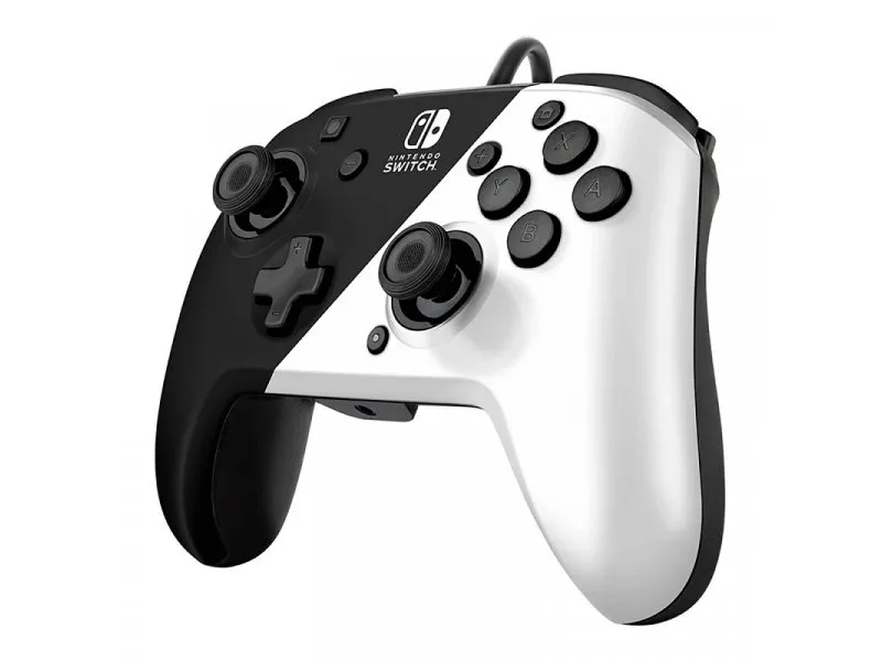 Nintendo Switch Faceoff Deluxe Controller + Audio - Black & White 046359
